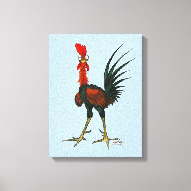 Toile Crazy rooster (Recto)