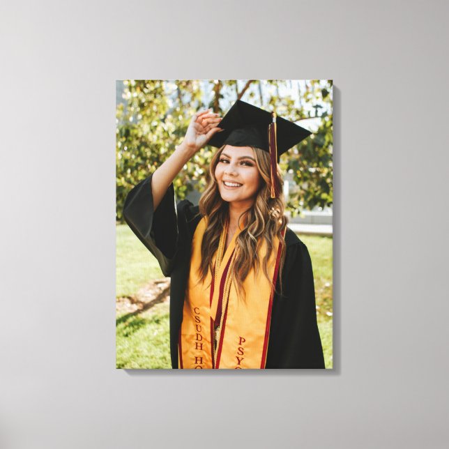 Toile Create Your Own Custom Graduate Photo (Recto)