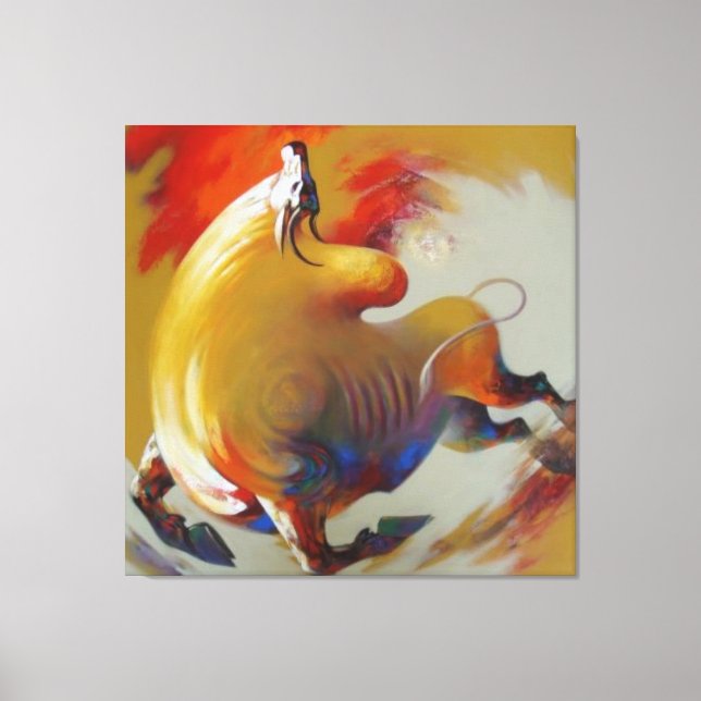 Toile "Creative Caw-Caw - Crow Canvas Peinture" (Recto)