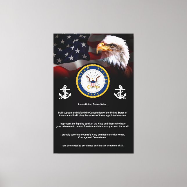 Toile Credo de NAVIRES de la marine américaine (Recto)