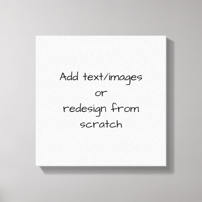 Toile Créer votre propre Customisé (Recto)