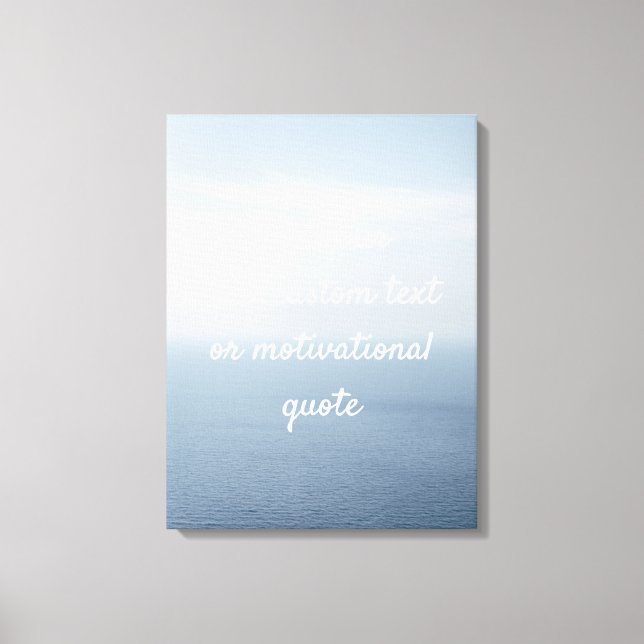 Toile Créez votre propre devis personnalisé - Océan (Recto)