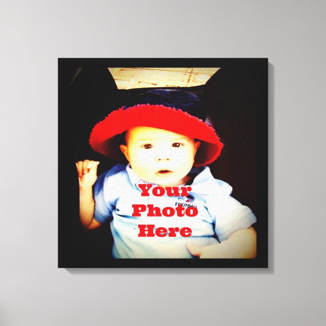 Toile Créez votre propre Modèle de cadeaux photo (Recto)