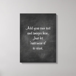 Toile Créez votre propre tableau de bord - menu, signe,