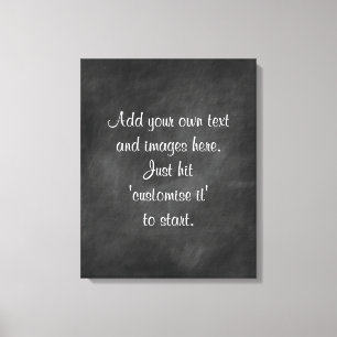 Toile Créez votre propre tableau de bord - menu, signe,