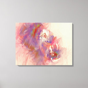 Toile Crème Abstraite violet rose blanc rouge rouge rêve