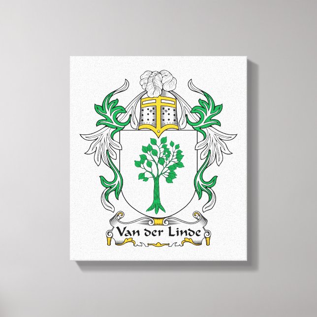 Toile Crest familial Van der Linde (Recto)