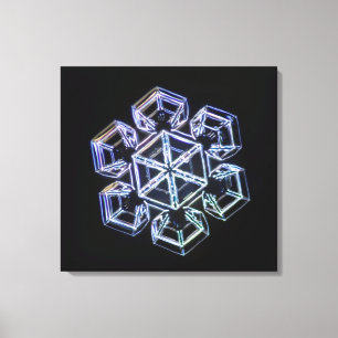 Toile Cristal 3 de flocon de neige