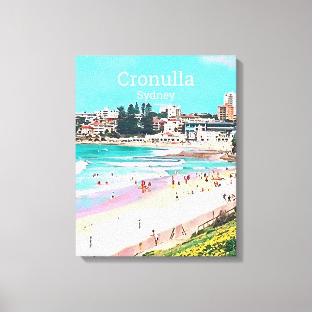 Toile Cronulla beach banlieue de Sydney (Recto)