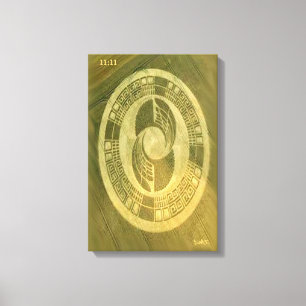 TOILE CROP CERCLE CANVAS DMT GRAFFITI SPIRITUEL