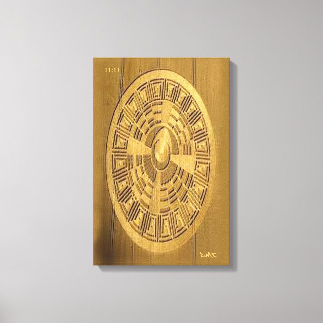 TOILE CROP CERCLE CANVAS DMT GRAFFITI SPIRITUEL (Recto)