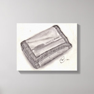 Toile Croquis au crayon du portefeuille en nylon - Cultu