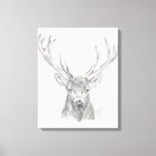 Toile Croquis contemporain d'élans