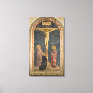 Toile Crucifixion avec la Vierge, solides solubles. John