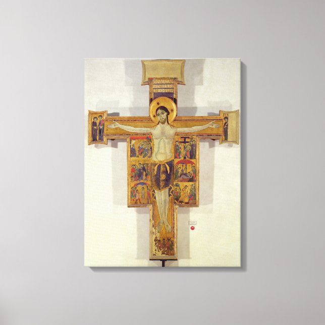 Toile Crucifixion, Ecole toscane, deuxième moitié de 12è (Recto)