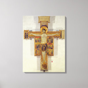 Toile Crucifixion, Ecole toscane, deuxième moitié de 12è
