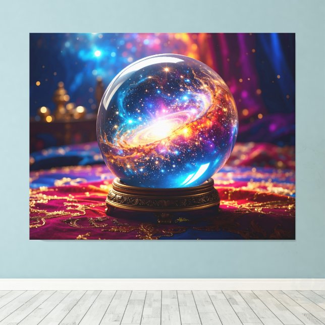 Toile Crystal Ball - Je Vois Un Événement Cosmique Dans  (Insitu (Plancher de Bois))