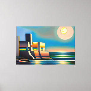 Toile Cubiste Abstraite