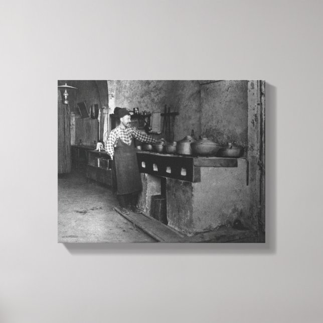 Toile Cuisine cuite dans un restaurant turc Photo (Recto)