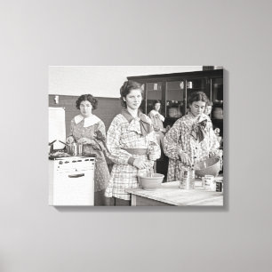 Toile Cuisine des filles du secondaire, 1935