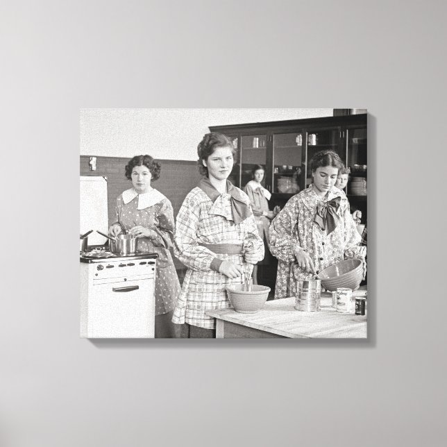 Toile Cuisine des filles du secondaire, 1935 (Recto)