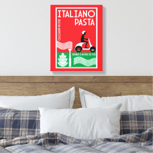 Toile Cuisine italienne Art Mur