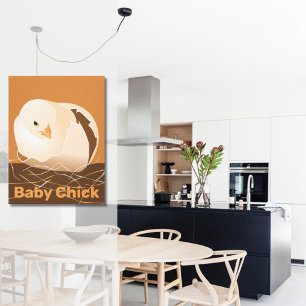 Toile Cuisine orange pour l'éclosion de poussins