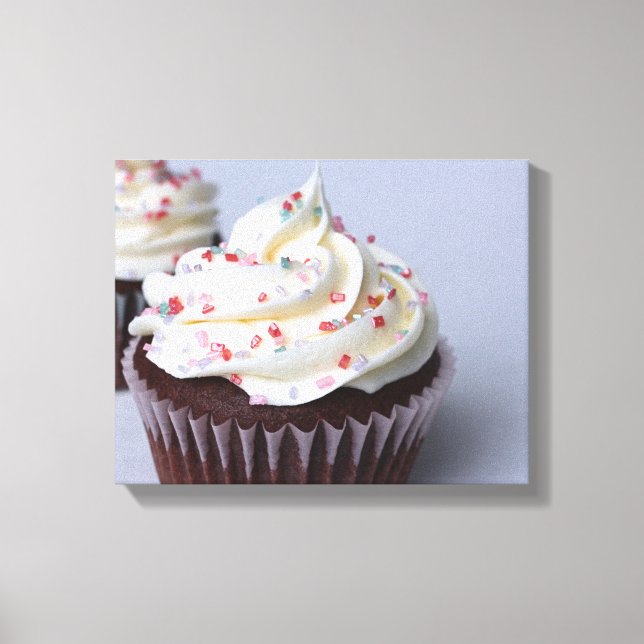 Toile Cupcakes au chocolat moderne avec arroses (Recto)