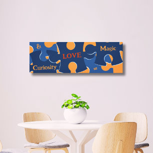 Toile Curiosité & AMOUR = Pièces de Puzzle Magique