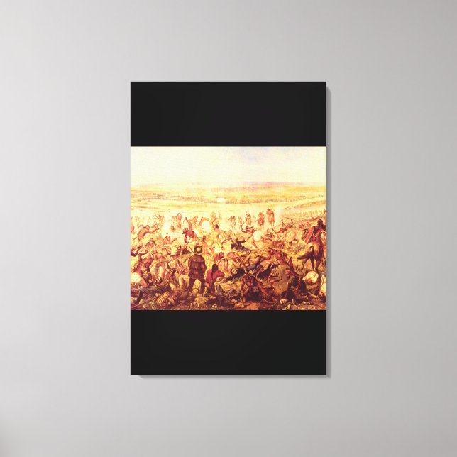 Toile Custer's Last Fight', Unknown_Art of America (Recto)
