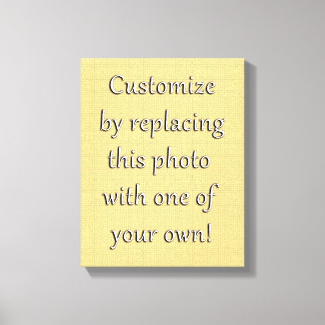 Toile Customisez-Le ! Ajouter votre art ou votre photo (Recto)