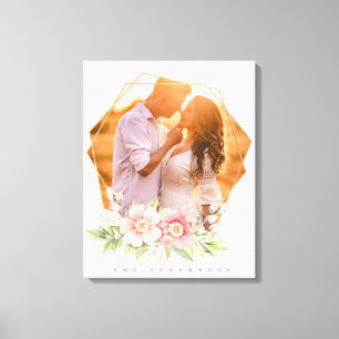 Toile Cute floral wreath photography frame