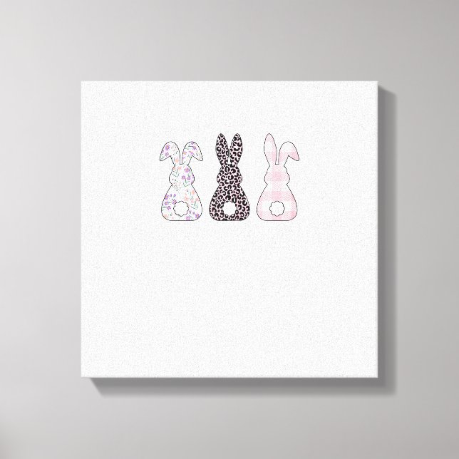 Toile Cute Pink Bunnies Happy Easter Bunny Women Girls T (Recto)