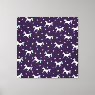 Toile Cute Unicorns Motif, Magique Horse Amateurs
