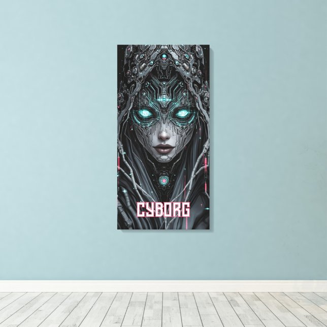 Toile Cyborg Oracle Néon (Insitu (Plancher de Bois))