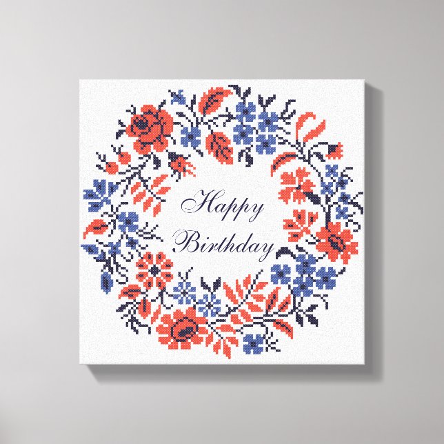 Toile Cycle des fleurs (Recto)