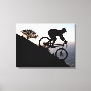 Toile Cycliste sur VTT. Lions Head, Le Cap