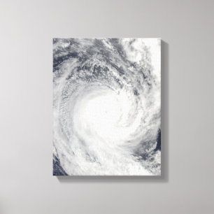 Toile Cyclone tropical Oli outre de la côte du Tahiti