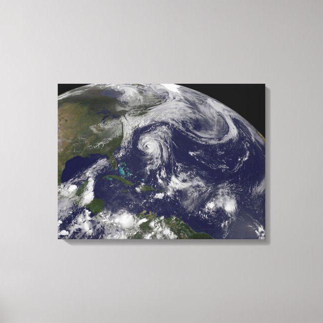 Toile Cyclones Tropicaux Katia, Lee, Maria Et Nate. (Recto)