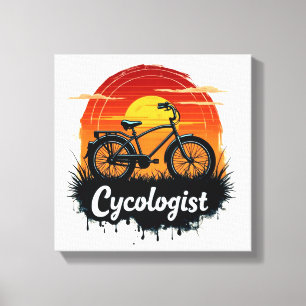 Toile Cycologiste Aventure à vélo : Tir graphique au cou