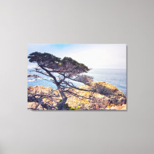 Toile Cyprès au bord de la mer