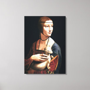 Toile Da Vinci - La Dame avec l'Ermine