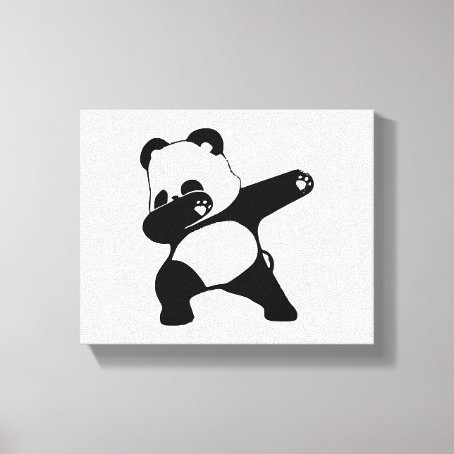 Toile Dabbing Panda, Funny Panda danse du dab (Recto)