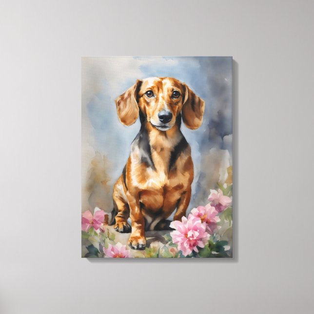 Toile Dachshund Artsy (Recto)