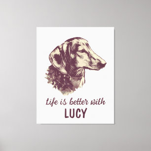 Toile Dachshund Life Is Better With Custom Dog Nom