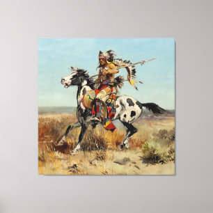 Toile « Dakota Chief » Western Art de Charles M Russell
