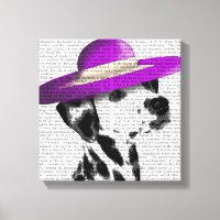 Dalmatien Avec Casquette Violet Large Brimé