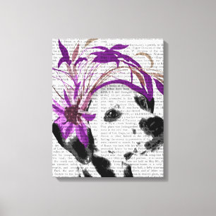 Toile Dalmatien Avec Fascinateur Violet