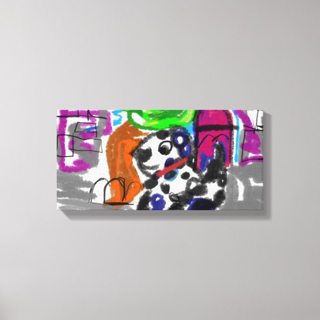 Toile Dalmatien en ville (Recto)