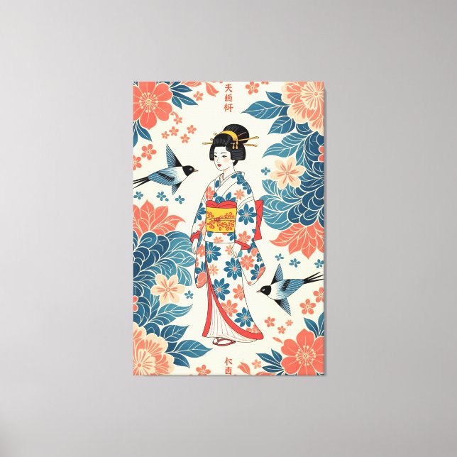 Toile Dame Bingata (Recto)